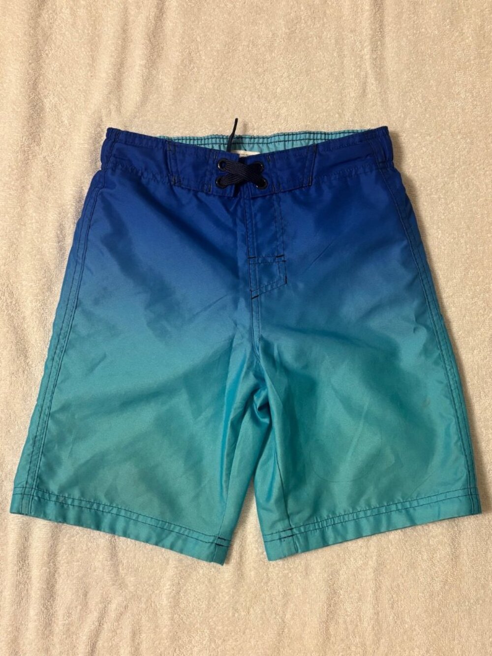 Boys Blue Swim Trunks - Size M(8)